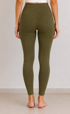 Mehndi Green Cotton Stretch Ankle Length Legging
