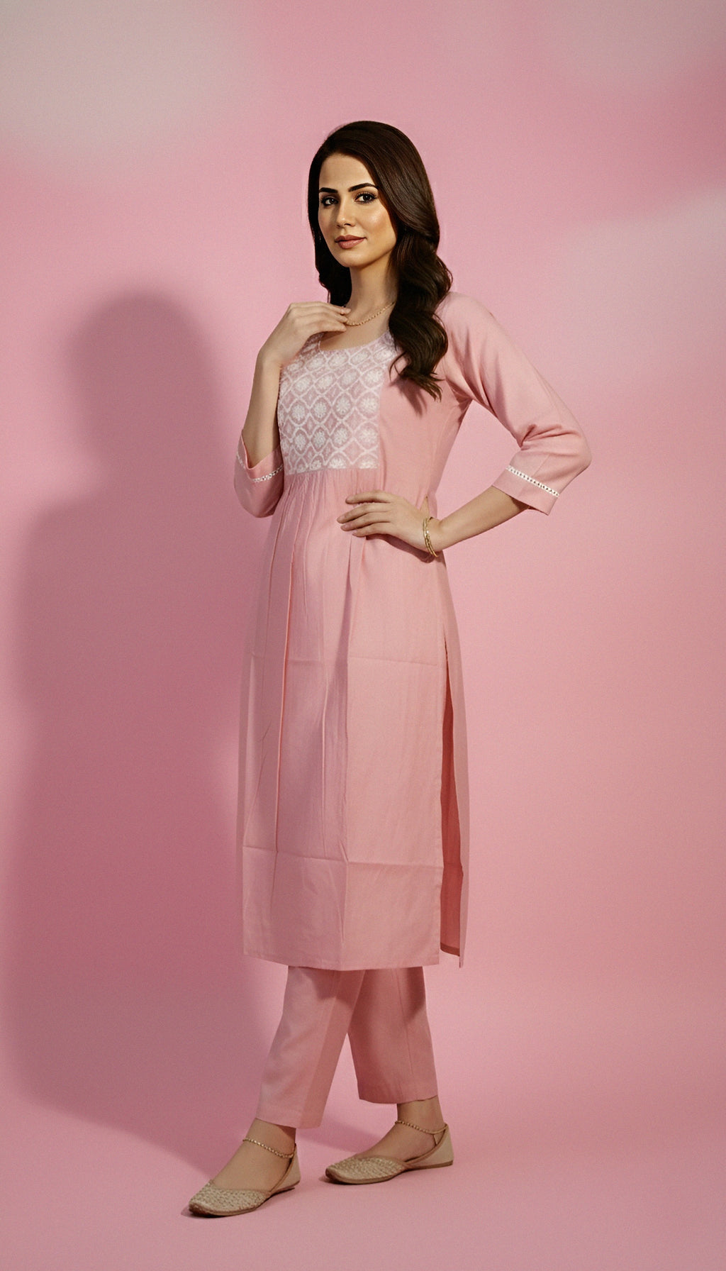 Pink Flair Kurti