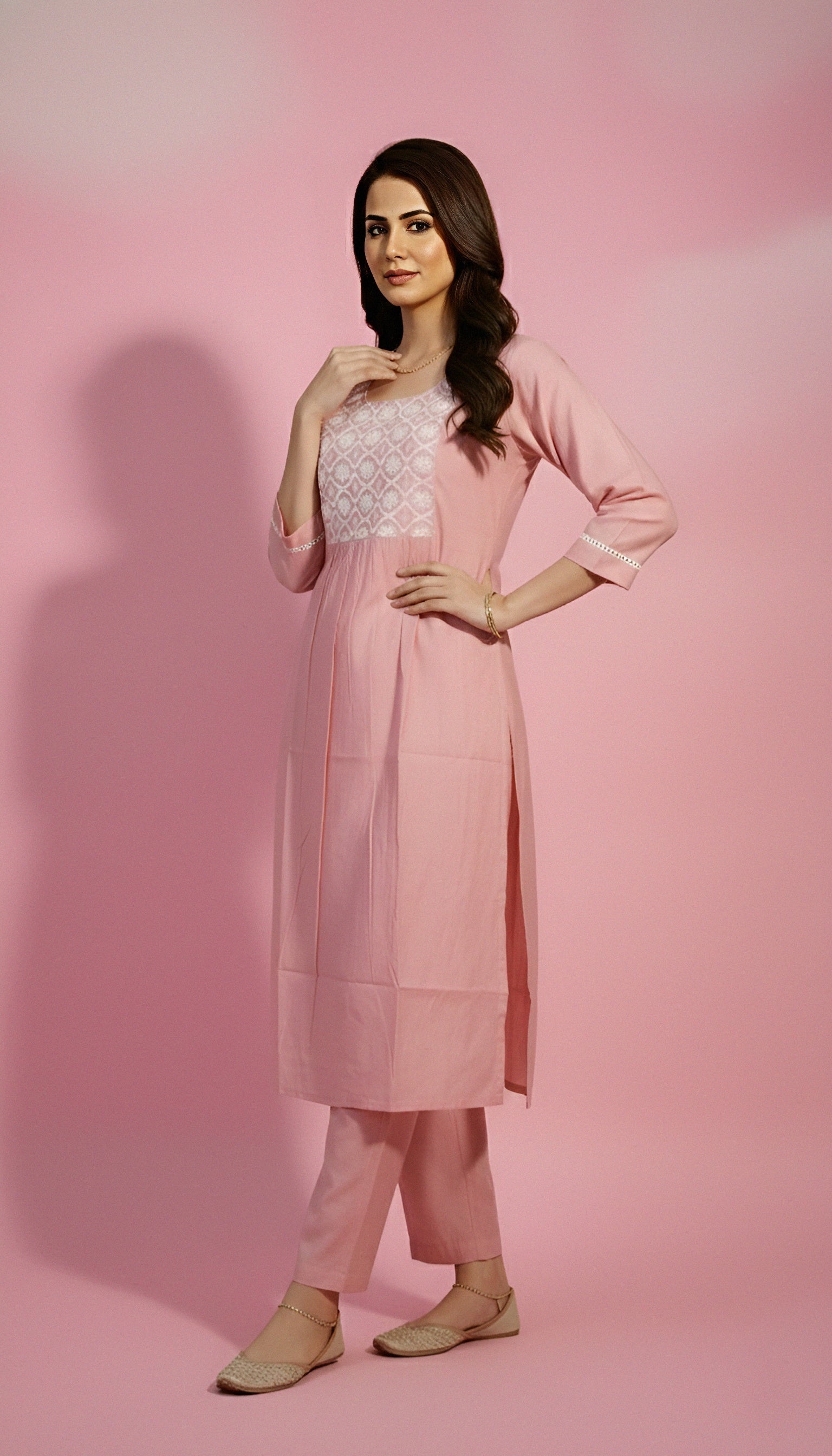 Pink Flair Kurti