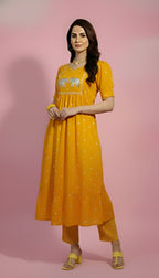 Elephant Print Flair Kurti