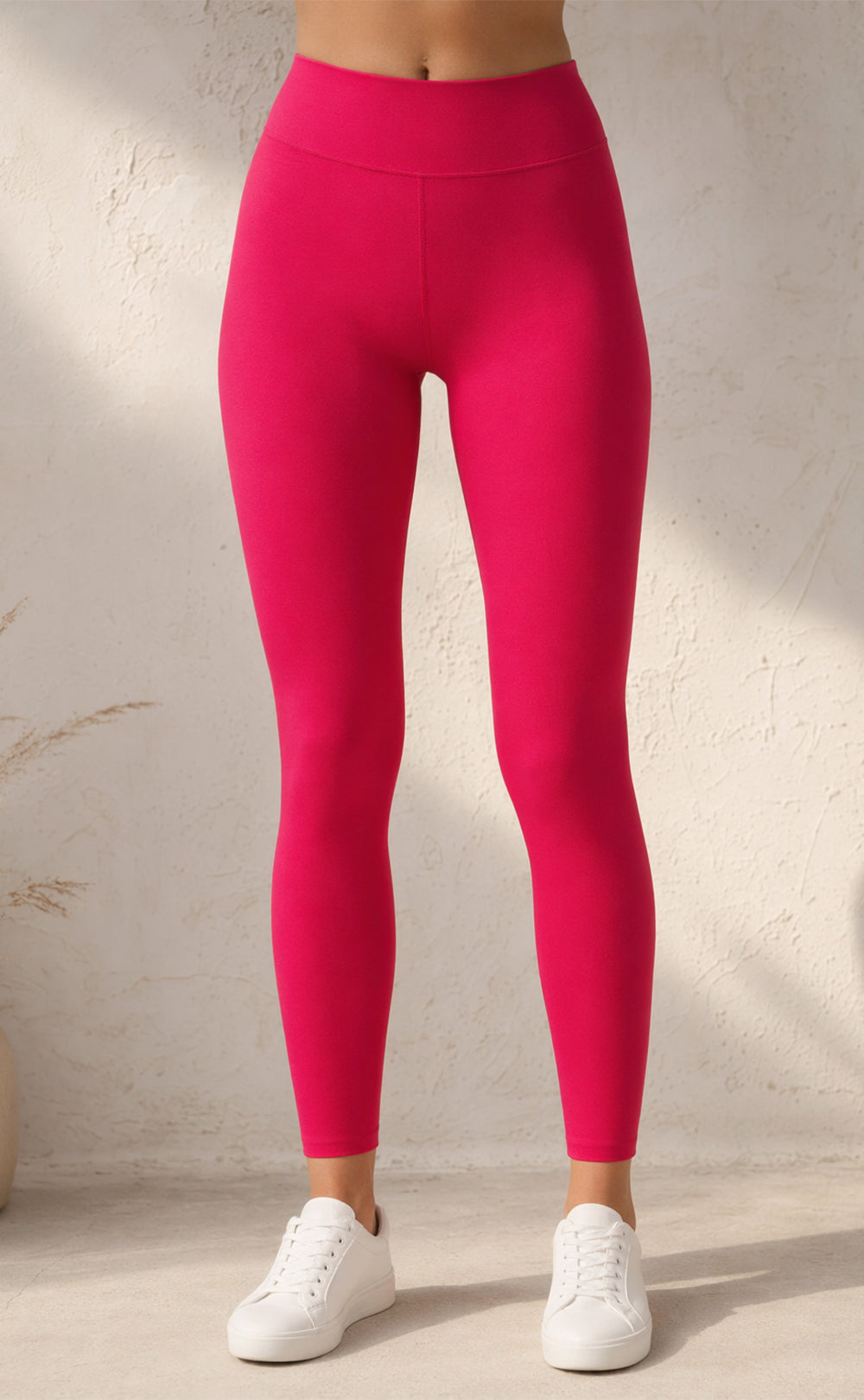 Rani Pink Cotton Stretch Ankle Length Legging