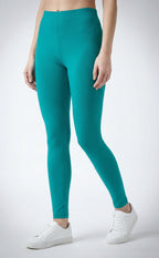 Rama Green Cotton Stretch Ankle Length Legging