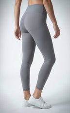 Grey Cotton Stretch Ankle Length Legging