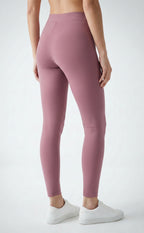Mauve Cotton Stretch Ankle Length Legging