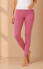 Light Pink Cotton Stretch Ankle Length Legging