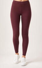 Pinkish Brown Cotton Stretch Ankle length Legging