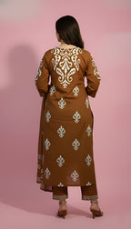 Brown Kurti Set