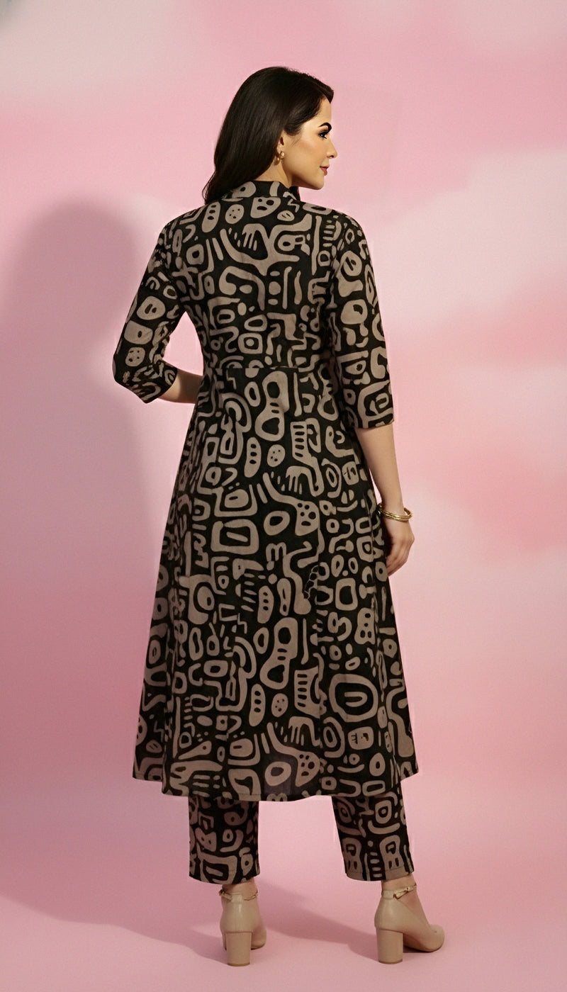 Abstract Flair Kurti