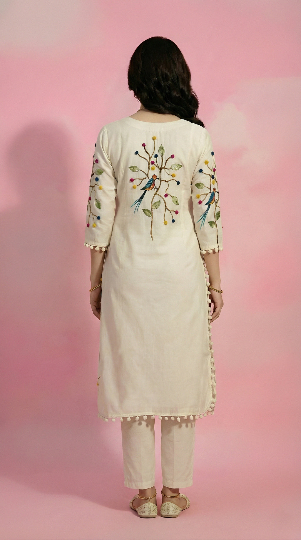 Bird Print Kurti Set