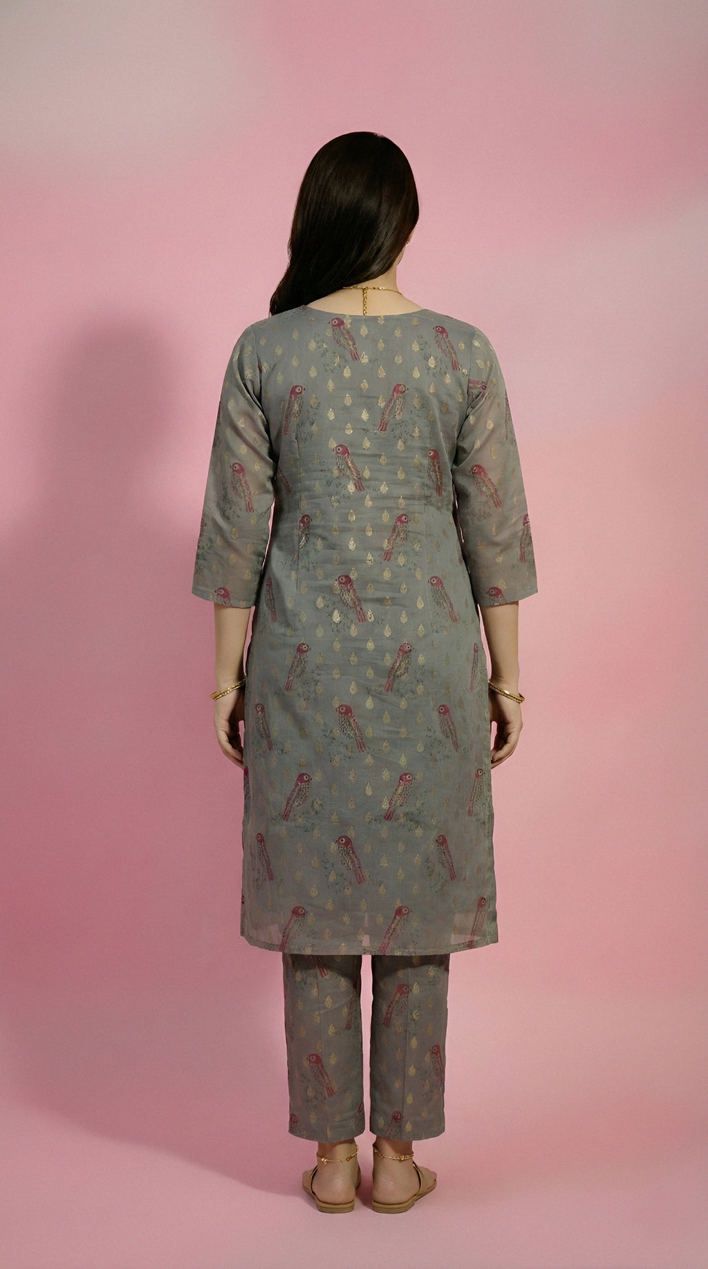 Koel Print Straigt kurti
