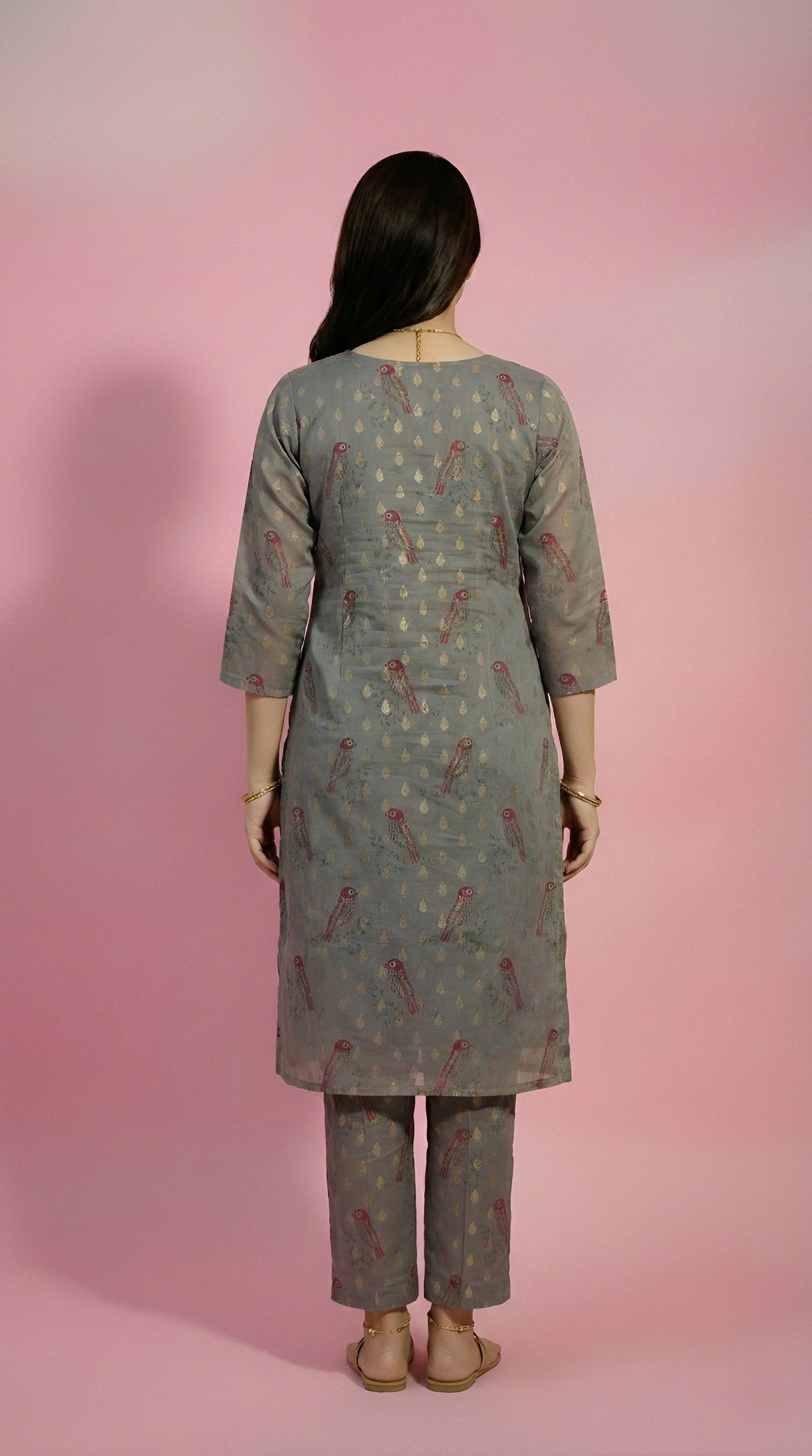 Koel Print Straigt kurti