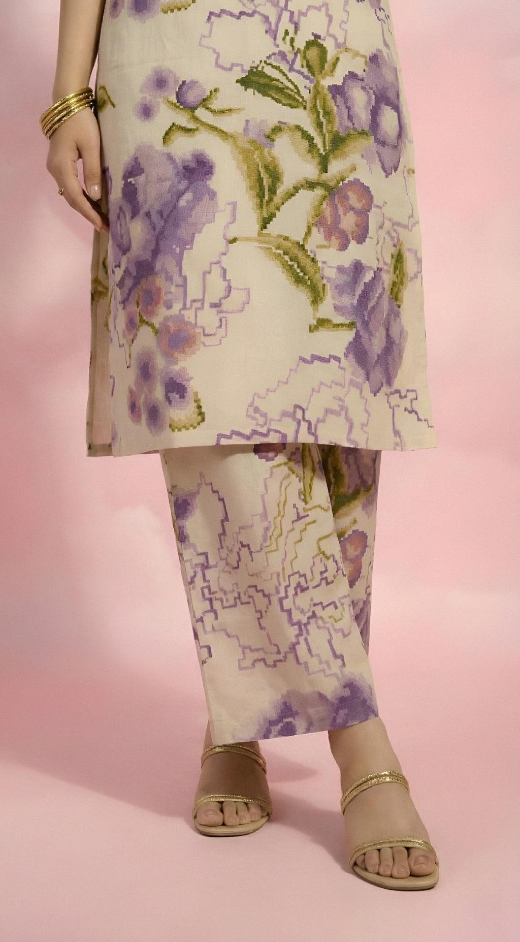 Purple Print Co-ord Set