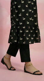 Swan Print Flair Kurti