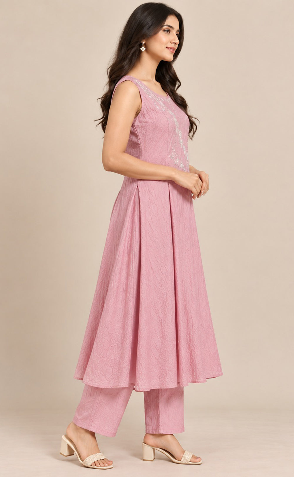Peach Pink Vatican Beats Work Co-ord Set