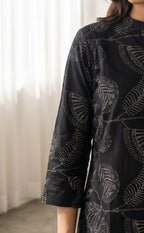 Black Cotton Dots Floral Print Co-ord Set