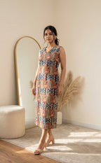 Multiple Cotton Kalamkari printed Straight Kurti