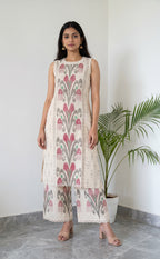 Cream Cotton All-Over Ethnic Printed Co-ord Set