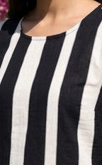 Black And White Cotton Co-ord Set
