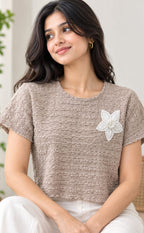 Light Grey Imported Plain T-Shirt