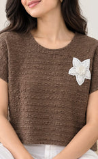 Dark Chocolate Brown Imported Plain T-Shirt