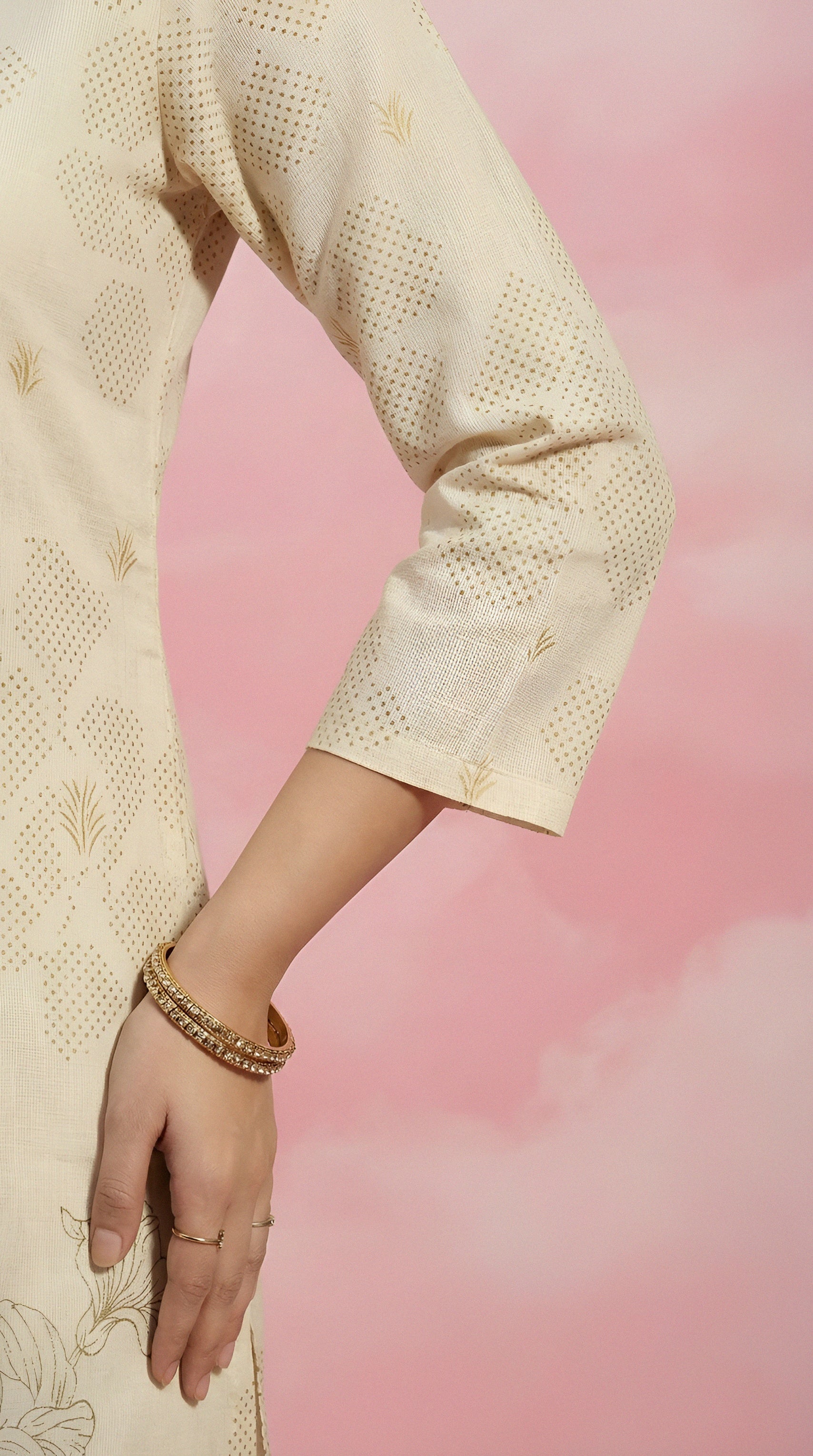 Floral Print Flair Kurti