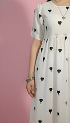 White Flair Kurti