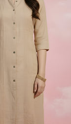 Whisper-White Straight Kurti