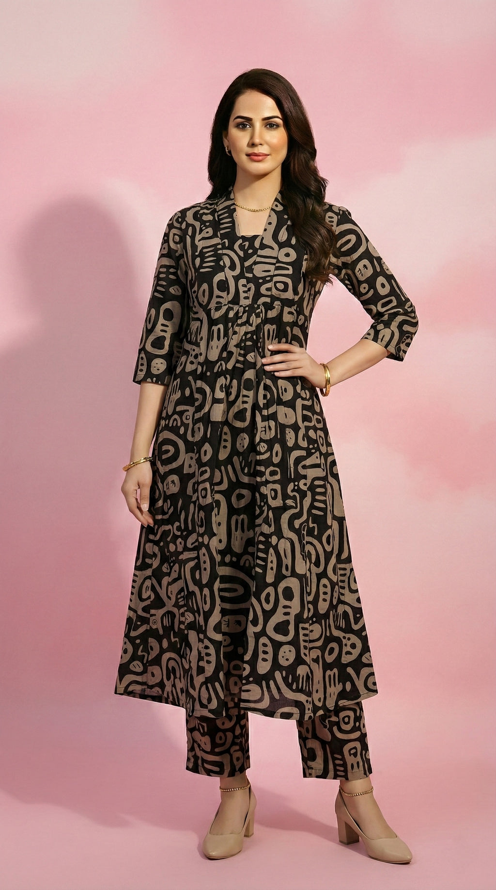 Abstract Flair Kurti