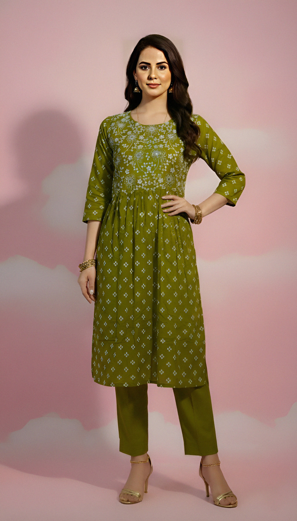 Embroidered Flair Kurti