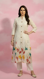 Floral Print Flair Kurti