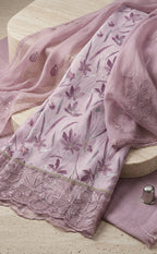 Peach Pink Jaam Cotton Floral Printed Un-Stitched Dress Material