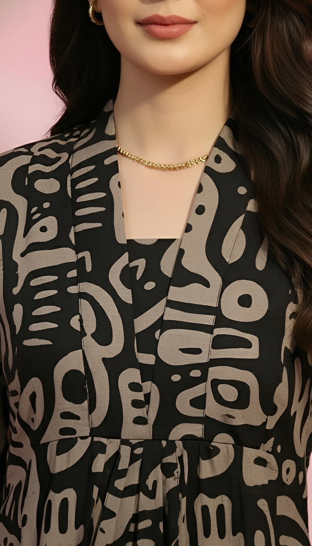 Abstract Flair Kurti