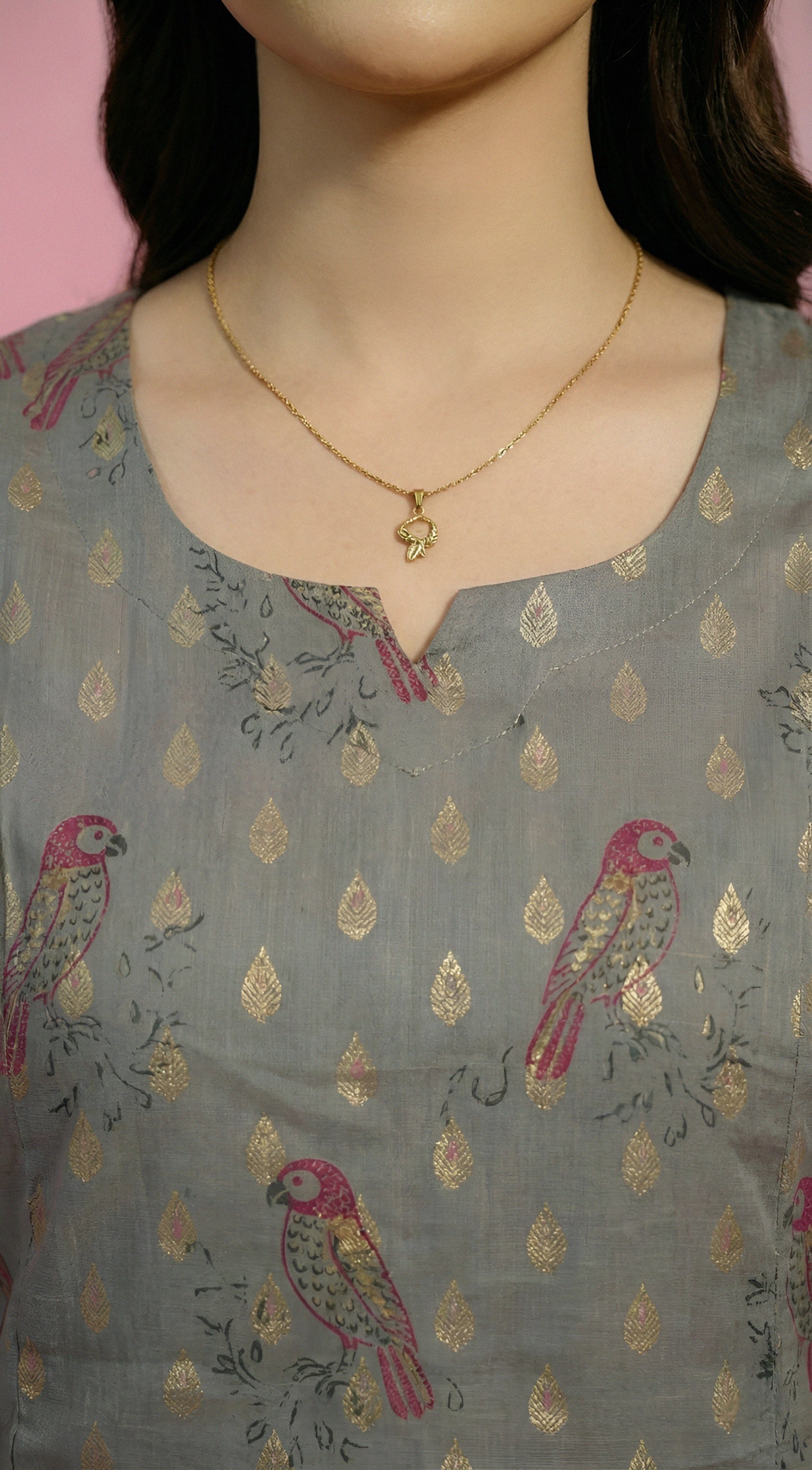 Koel Print Straigt kurti