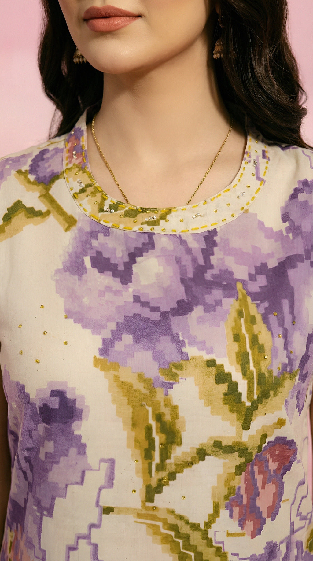 Purple Print Co-ord Set