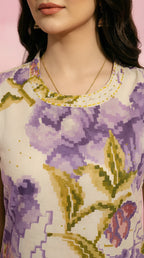 Purple Print Co-ord Set