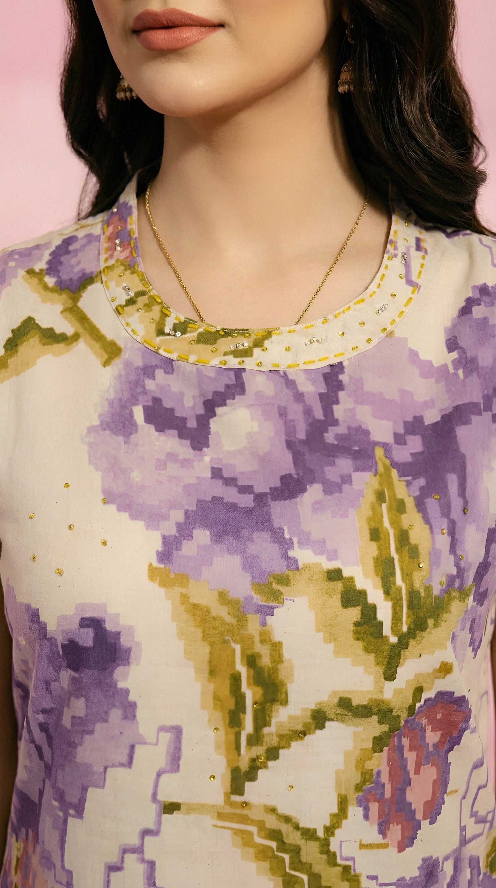 Purple Print Co-ord Set