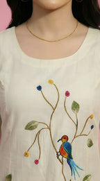 Bird Print Kurti Set