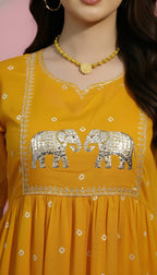 Elephant Print Flair Kurti