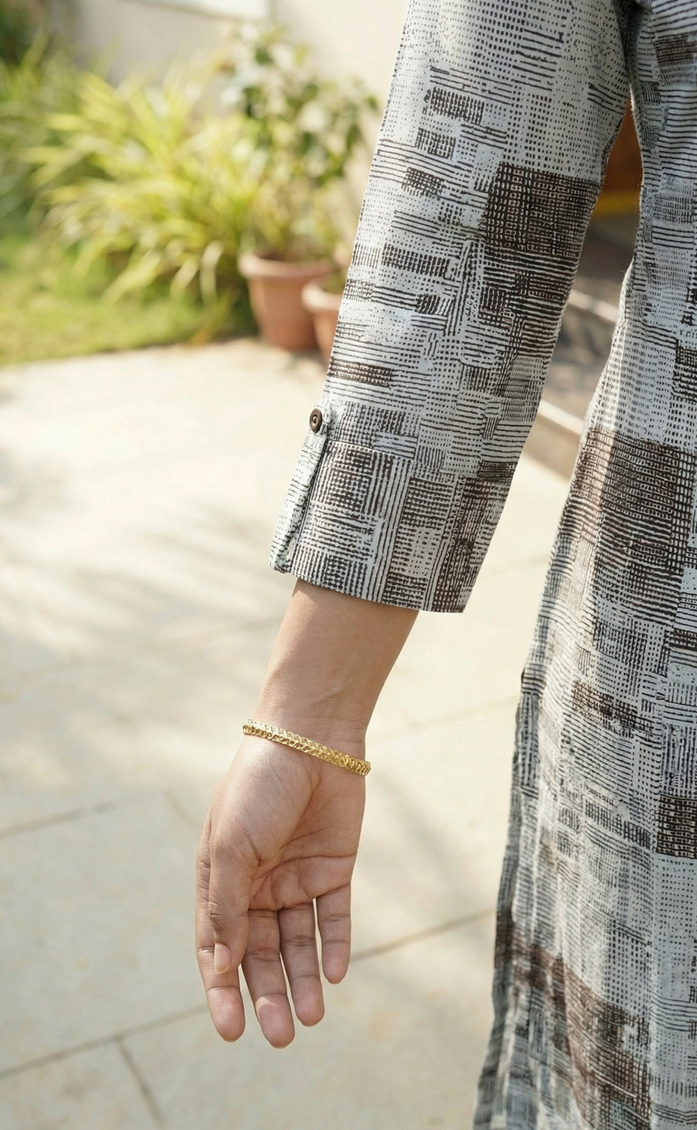 Satin Digital Printed Straight Kurti