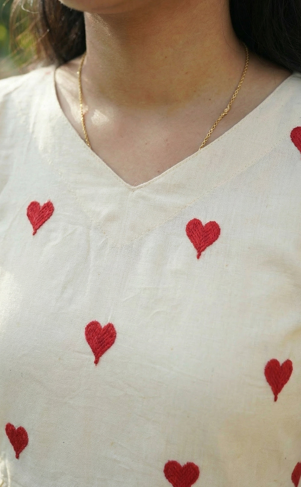 Red Heart Flair Kurti