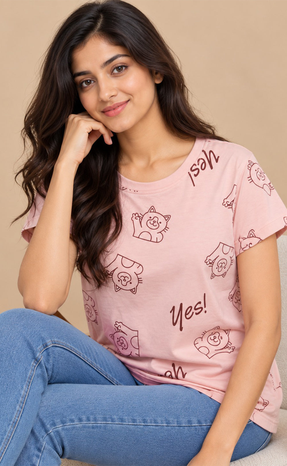 Light Printed Baniyan Cartoon Printed T-Shirt